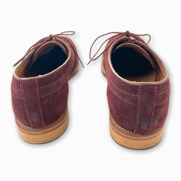 J SHOES Viceroy Red Suede Leather Blucher Oxford Shoes main image 6